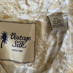 Vintage Silk Beige Shirt